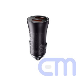 Baseus Car Charger Golden Contactor Max Dual Fast Charger U+U 60W Dark Gray (CGJM000013) 14