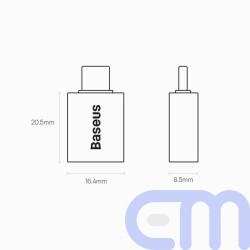 Baseus Converter Ingenuity Series Mini OTG Adaptor USB-A 3.1 Female to Type-C Male Blue (ZJJQ000003) 4