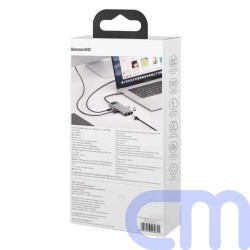 Baseus HUB Metal Gleam Series 6-in-1 Multifunctional Type-C to Type-C PD 100W, HDMI 4K-30 Hz, 3x USB 3.2, RJ45 Gray (CAHUB-CW0G) 15