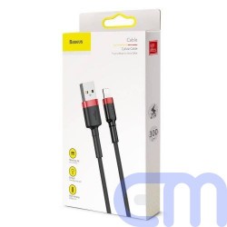 Baseus Lightning Cafule Cable 2A, 3m Red/Black (CALKLF-R91) 1