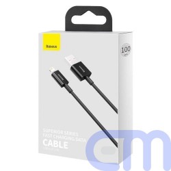 Baseus Lightning Superior Series cable, Fast Charging, Data 2.4A, 1m Black (CALYS-A01) 1