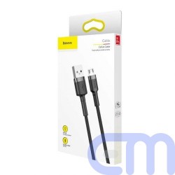 Baseus Micro USB Cafule Cable 1.5A 2m Gray + Black (CAMKLF-CG1) 1