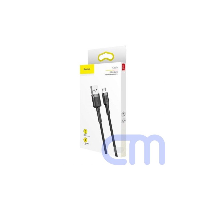 Baseus Micro USB Cafule Cable 1.5A 2m Gray + Black (CAMKLF-CG1)