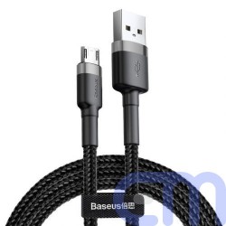 Baseus Micro USB Cafule Cable 1.5A 2m Gray + Black (CAMKLF-CG1) 2