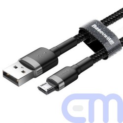 Baseus Micro USB Cafule Cable 1.5A 2m Gray + Black (CAMKLF-CG1) 3