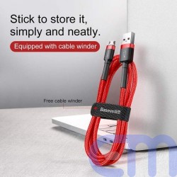 Baseus Micro USB Cafule Cable 1.5A 2m Red + Red (CAMKLF-C09) 5