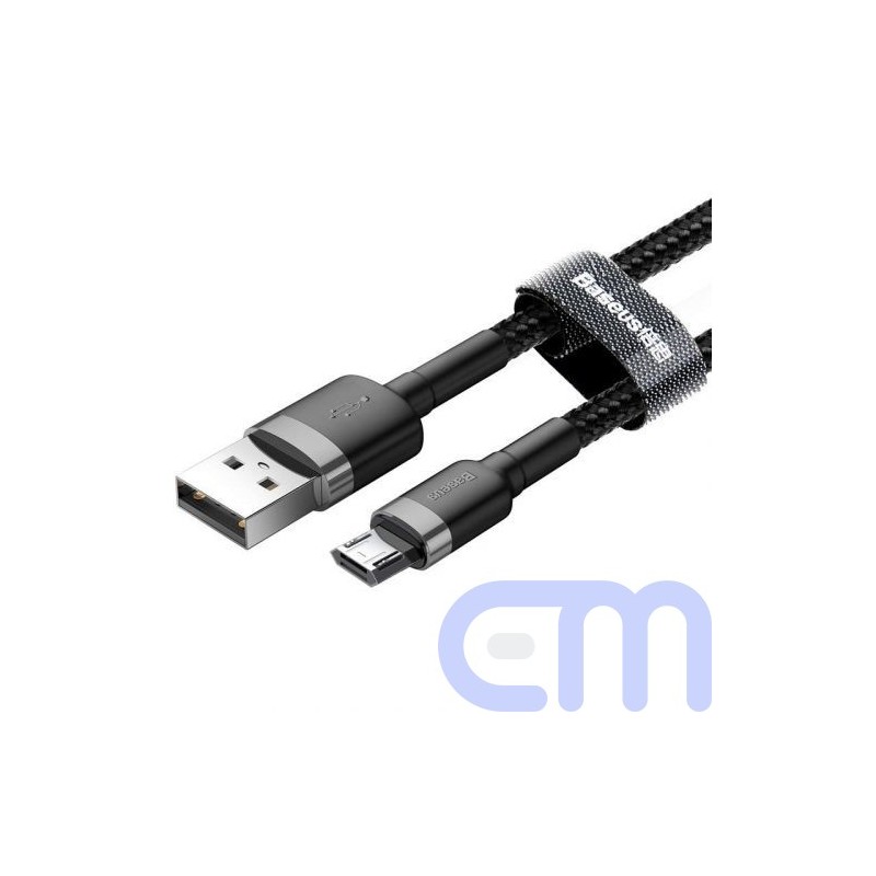 Baseus Micro USB Cafule Cable 2.4A 1m Gray + Black (CAMKLF-BG1)