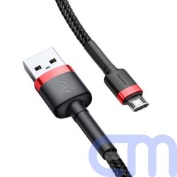 Baseus Micro USB Cafule Cable 2.4A 1m Red + Black (CAMKLF-B91) 1