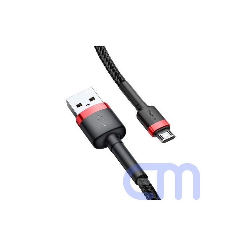 Baseus Micro USB Cafule Cable 2.4A 1m Red + Black (CAMKLF-B91)