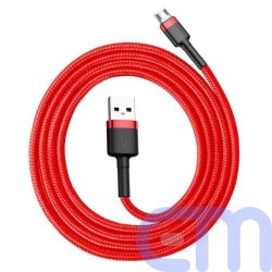 Baseus Micro USB Cafule Cable 2.4A 1m Red + Red (CAMKLF-B09) 4