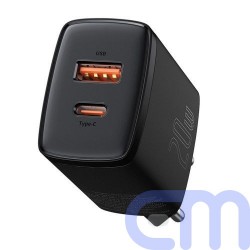 Baseus Travel Charger Compact Quick Charger U+C 20W EU Black (CCXJ-B01) 4