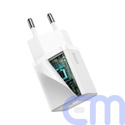 Baseus Travel Charger set Super Si 1C QC (With Simple Wisdom Cable Type-C to Lightning 1m) 20W EU White (TZCCSUP-B02) 17