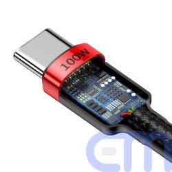 Baseus Type-C - Type-C cable Cafule PD2.0 100W Flash charging (20V 5A) 2m Red/Black (CATKLF-AL91) 6