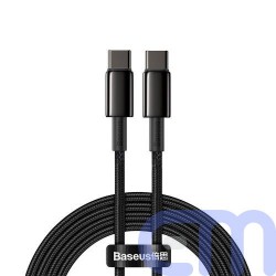 Baseus Type-C - Type-C cable Tungsten Gold Fast charging and data 100W (20V/5A) 2m Black (CATWJ-A01) 13