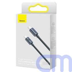 Baseus Type-C - Type-C Crystal Shine series fast charging data cable 100W 1.2m Black (CAJY000601) 1