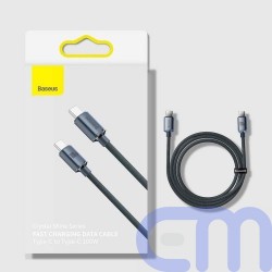 Baseus Type-C - Type-C Crystal Shine series fast charging data cable 100W 1.2m Black (CAJY000601) 3