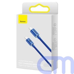 Baseus Type-C - Type-C Crystal Shine series fast charging data cable 100W 2m Blue (CAJY000703) 1