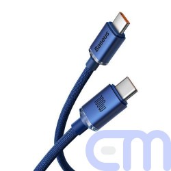 Baseus Type-C - Type-C Crystal Shine series fast charging data cable 100W 2m Blue (CAJY000703) 4