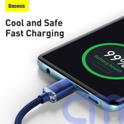 Baseus Type-C - Type-C Crystal Shine series fast charging data cable 100W 2m Blue (CAJY000703) 12