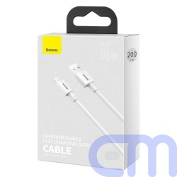 Baseus Type-C Superior series fast charging data cable 66W (11V/6A) 2m White (CATYS-A02) 1