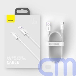 Baseus Type-C Superior series fast charging data cable 66W (11V/6A) 2m White (CATYS-A02) 8