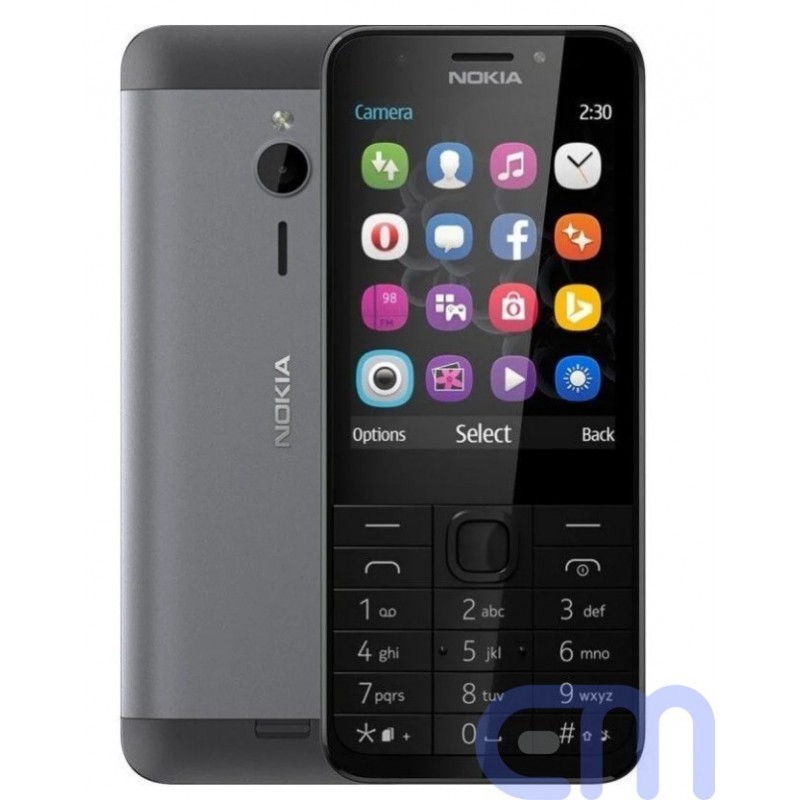 Telefonas Nokia 230 Dual SIM Dark Silver