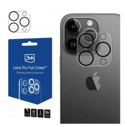 Apsauginis stiklas kamerai 3MK Lens Pro Full Cover, Apple iPhone 15 Pro, Apple iPhone 15 Pro Max 1