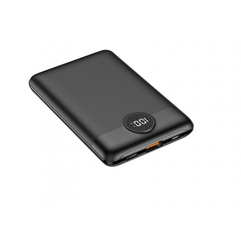 Atsarginis maitinimo šaltinis ("Power Bank") Power Bank VEGER S11 - 10 000 mAh LCD greitas įkrovimas PD22,5W, juodas