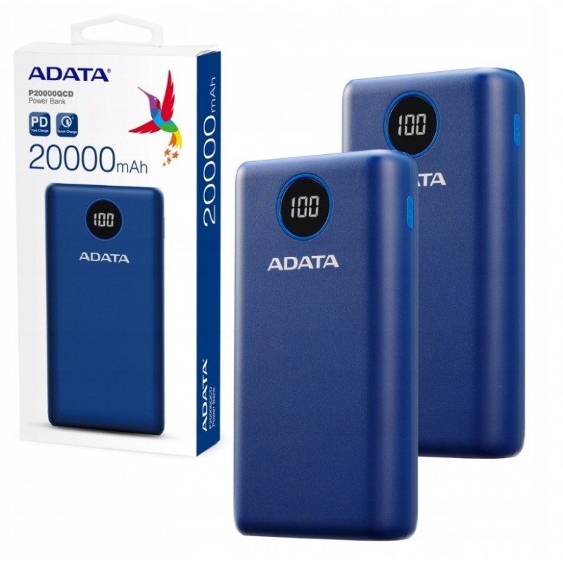 Atsarginis maitinimo šaltinis ("Power Bank") ADATA AP20000QCD-DGT-CDB