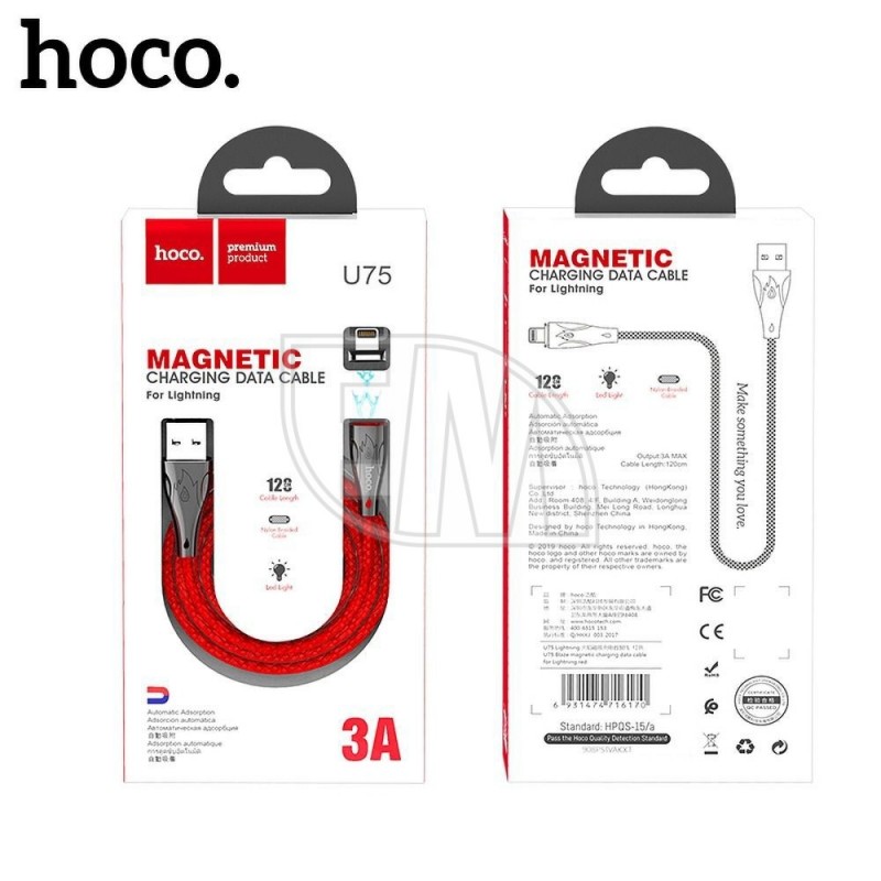 HOCO USB laidas, skirtas iPhone Lightning Magnetic Blaze U75