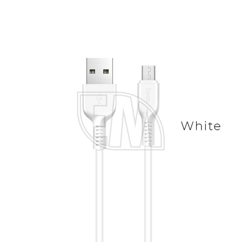 HOCO USB-кабель Micro X13 EASY белый 1 метр