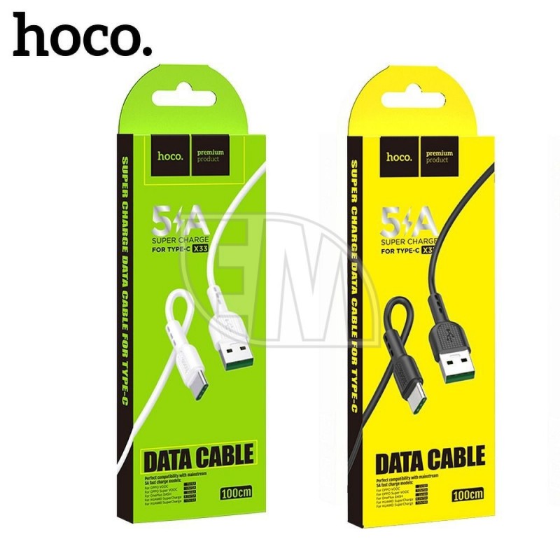 HOCO USB Type-C Cable Surge FAST CHARGE 5A X33