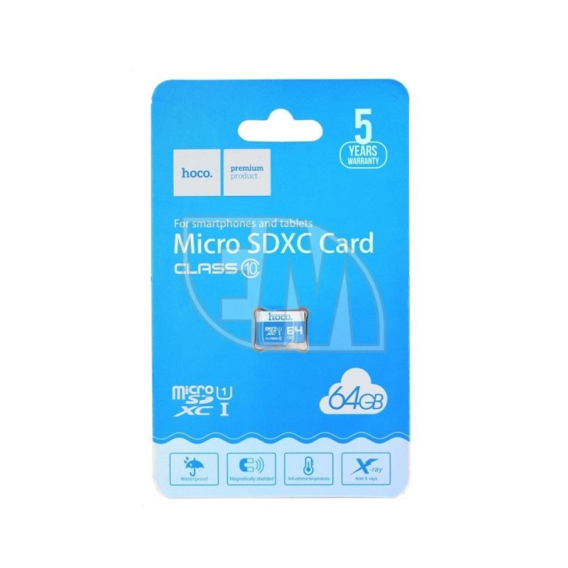 Didelės spartos 64GB atminties kortelė HOCO MicroSD TF