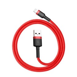 BASEUS USB laidas Apple Lightning 8 kontaktų 2.4A Cafule CALKLF-B09 1m raudona-raudona 1