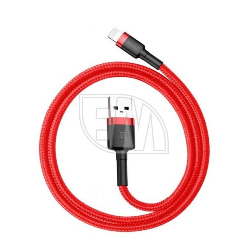 BASEUS USB laidas Apple Lightning 8 kontaktų 2.4A Cafule CALKLF-B09 1m raudona-raudona