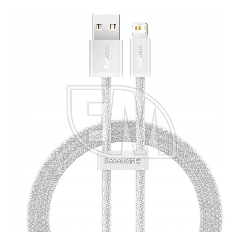 BASEUS USB kabelis Apple Lightning 8 kontaktų 2,4A Dynamic Series  1m baltas