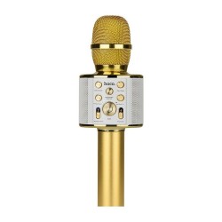HOCO karaoke microphone gold 1