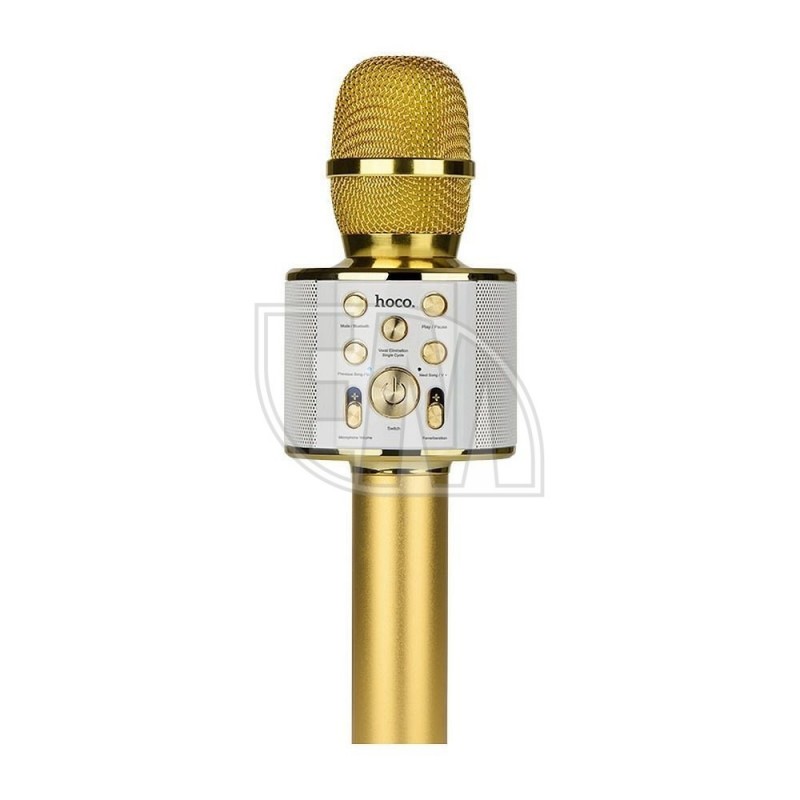 HOCO karaoke microphone gold