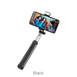 HOCO Selfie stick with wireless remote + K10A Magnificent lamp 1.1 meter black 2