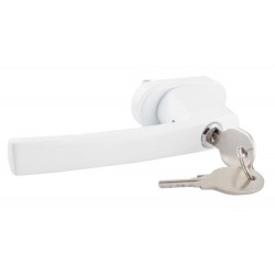 Window handle with key white 2
