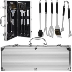 Barbecue utensils - set of 5 accessories + case 1