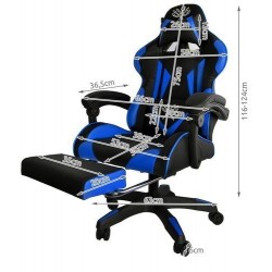 Игровое кресло - черно-синее Malatec 2