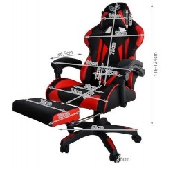 Žaidimų kėdė - juodai raudona Malatec 2