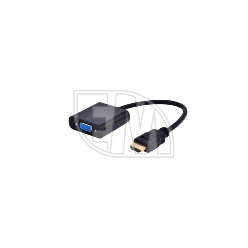 Sąsajos pereiga Gembird HDMI-A(M) -VGA (F) on cable juodas