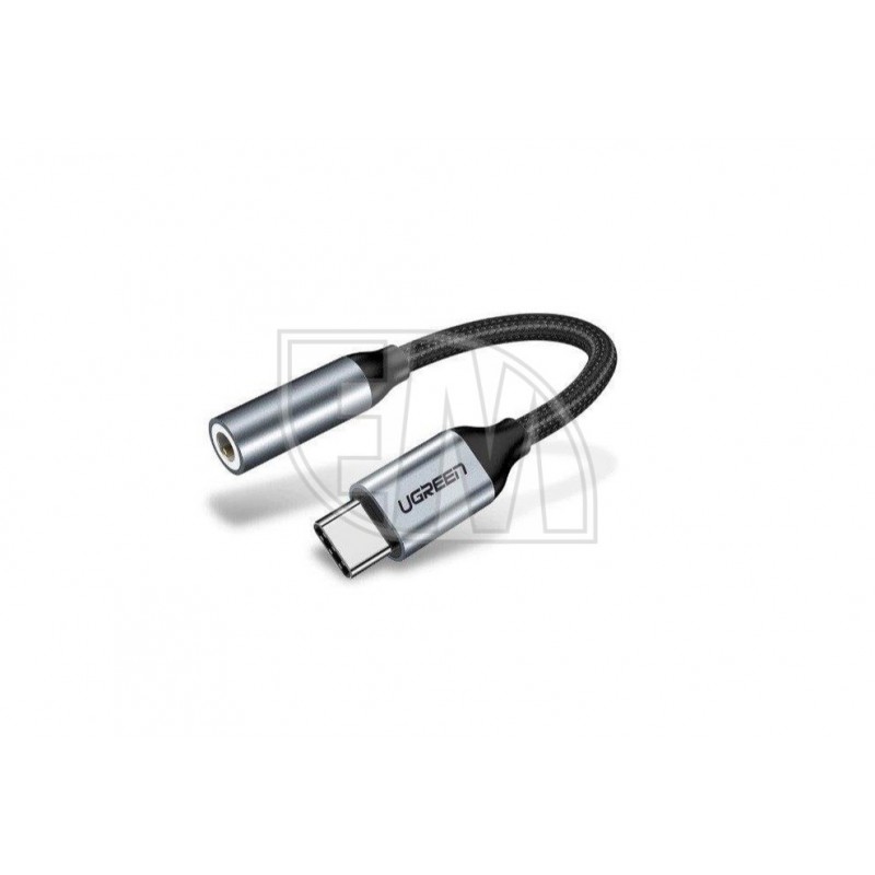 3.5 mm, USB C Ugreen AV142 adapteris 3.5 mm, USB-C, juodas