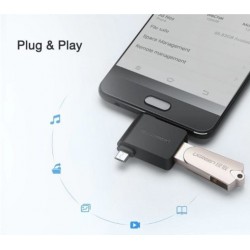 Ugreen adapteris OTG USB-A 3.0 į USB-C ir micro-USB, juodas 2