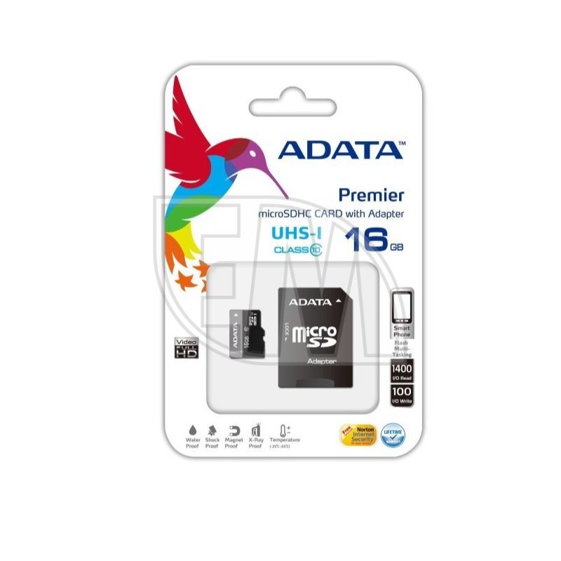 Atminties kortelė ADATA microSDHC 16GB