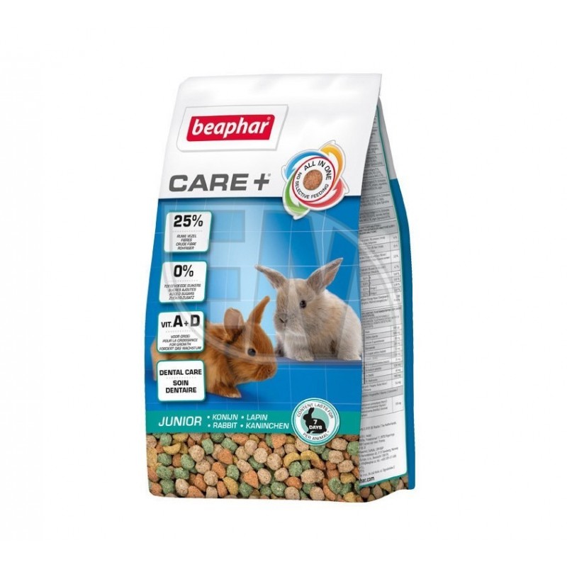 Beaphar Care+ mažiems triušiukams Rabbit Junior, 250 g
