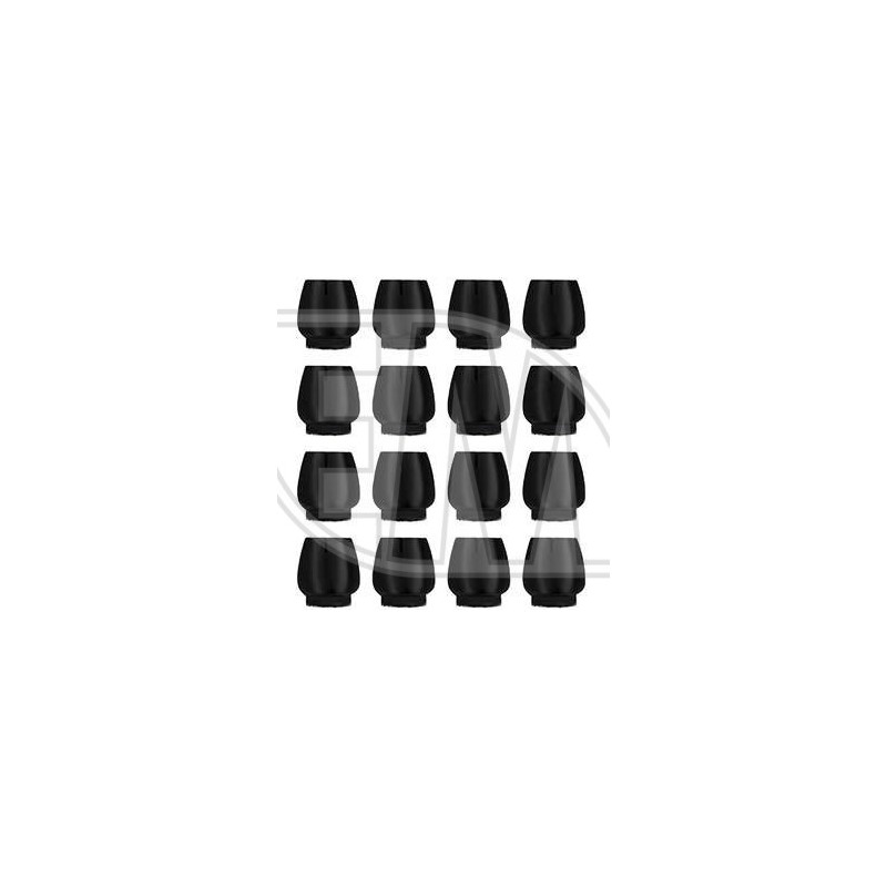 Apsauginiai kėdžių kojų dangteliai 12-16 mm, juodos spalvos, 16 vnt