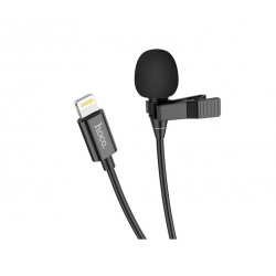 Mikrofonas HOCO iPhone Lightning 8 kontaktų L14 juodas 1